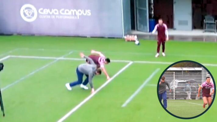 Louis Bielle-Biarrey hits HUGE speed record as he defeats former European sprinting champion in race for the ages