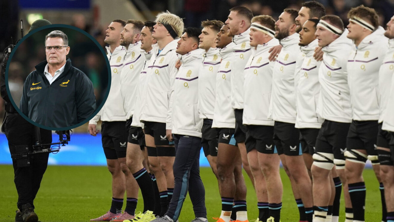 Rassie Erasmus and England team image