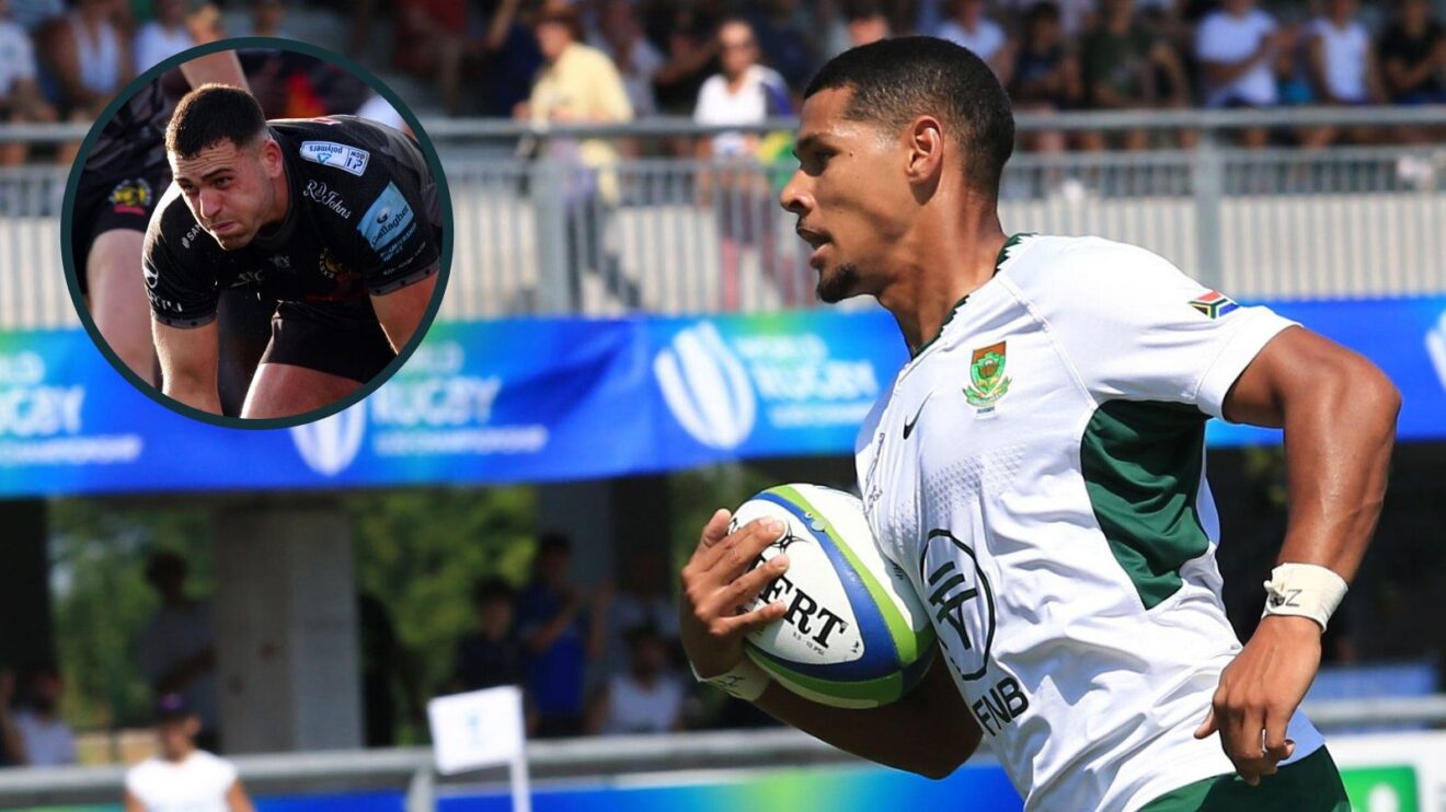 A two layered image of Hassiem Peat and Will Rigg