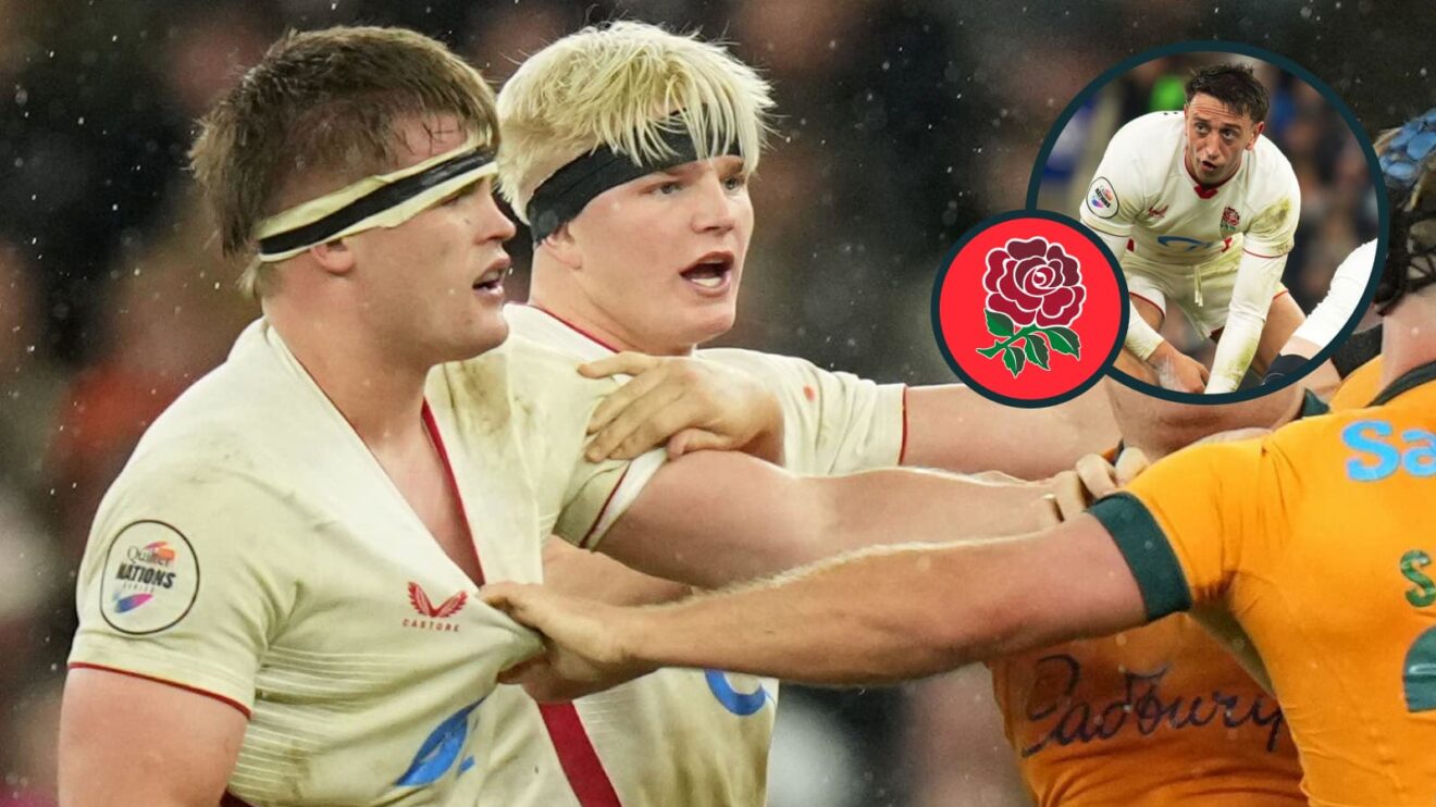 England trio Guy Pepper, Henry Pollock and Alex Mitchell.