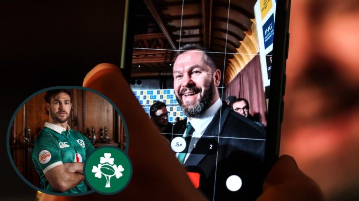 two layer image of Andy Farrell and Caelan Doris