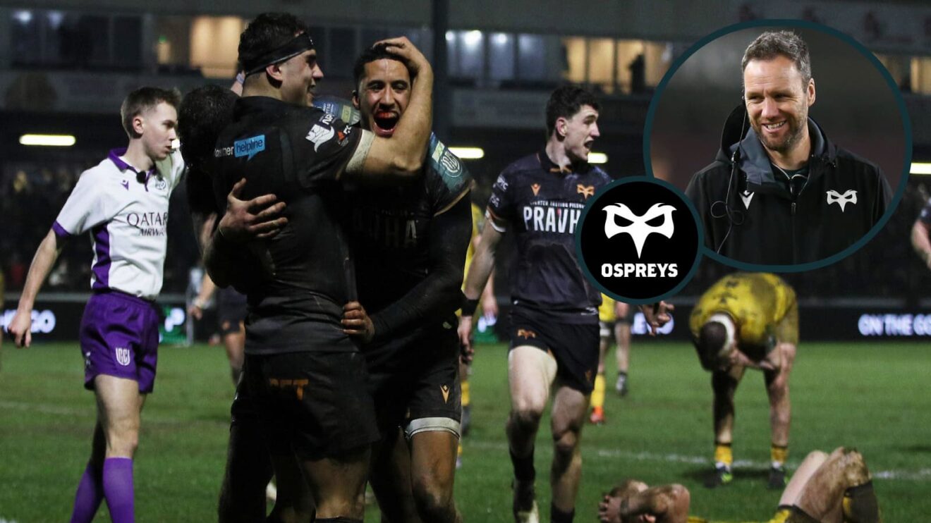 Ospreys wing Keelan Giles scored the game-winning try.