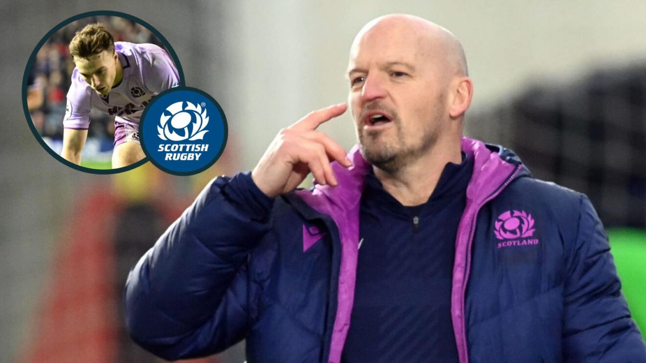 Scotland head coach Gregor Townsend and Glasgow Warriors speedster Jamie Dobie (inset), who has been picked on the wing.