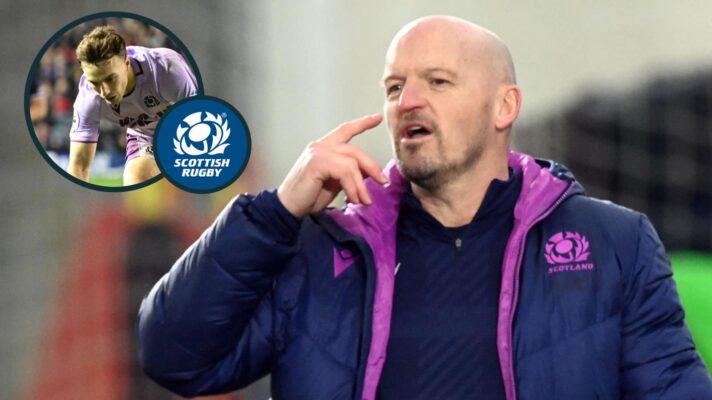 Scotland head coach Gregor Townsend and Glasgow Warriors speedster Jamie Dobie (inset), who has been picked on the wing.