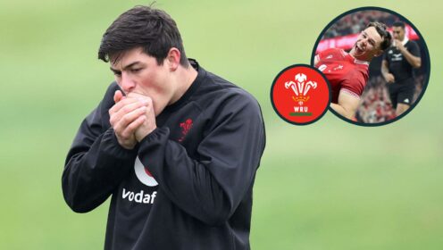 Louis Rees-Zammit starts at full-back for Wales.