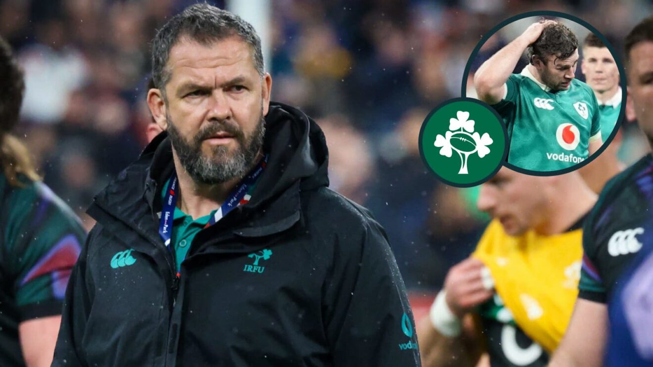 Ireland head coach Andy Farrell and captain Caelan Doris react to Six Nations loss to France.