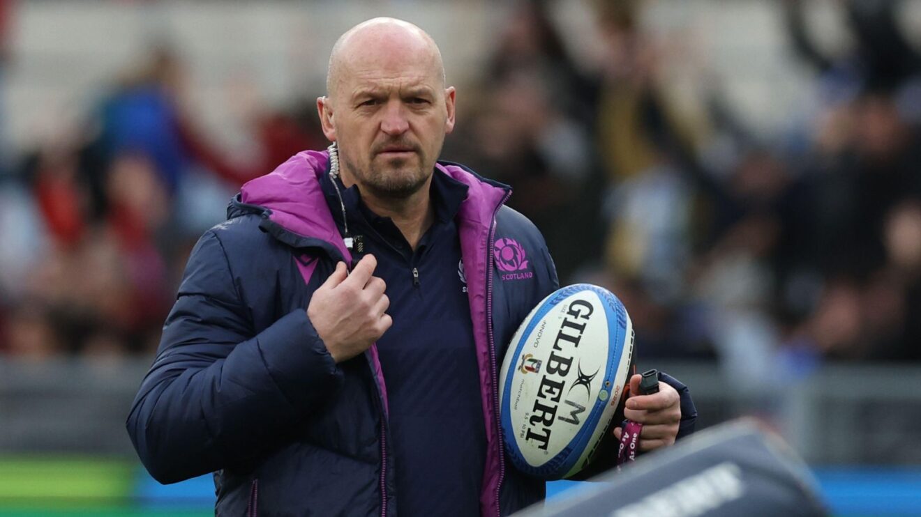 Scotland head coach Gregor Townsend during the 2026 Six Nations