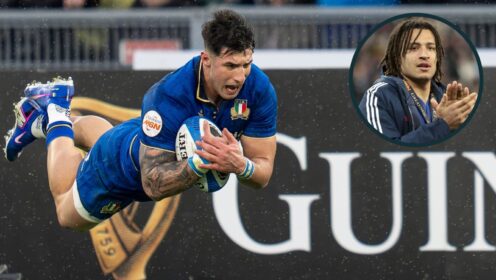 Italy centre Tommaso Menoncello and France lock Mickael Guillard both make the team.