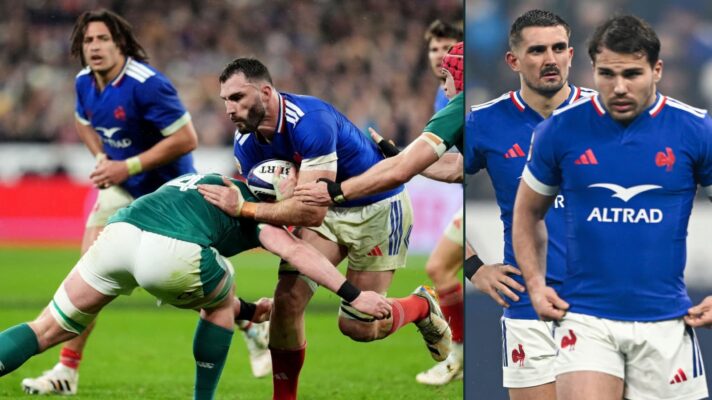 France trio Charles Ollivon, Thomas Ramos and Antoine Dupont.