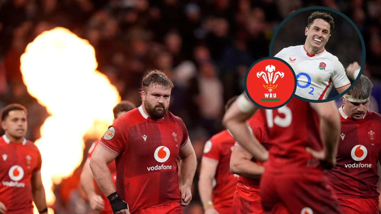 two layer image of Welse dejection and England's Henry Arundell