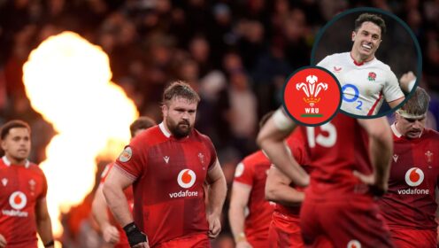 two layer image of Welse dejection and England's Henry Arundell