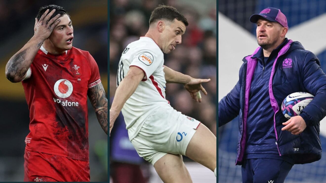Wales full-back Louis Rees-Zammit, England fly-half George Ford and Scotland head coach Gregor Townsend.
