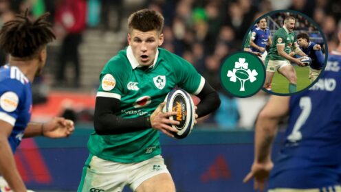 two layer image of Sam Prendergast and Stu McCloskey