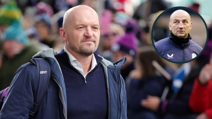 Scotland head coach Gregor Townsend and England boss Steve Borthwick (inset).