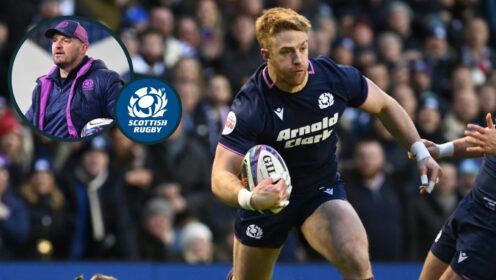 Scotland wing Kyle Steyn was named Player of the Match against England.