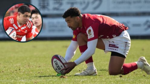 Richie Mo'unga missed a late kick at goal.