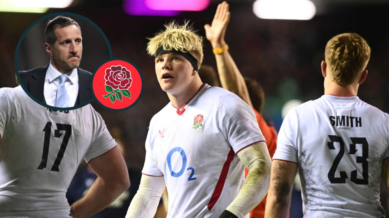 England replacements Henry Pollock and Fin Smith with an inset of Will Greenwood.