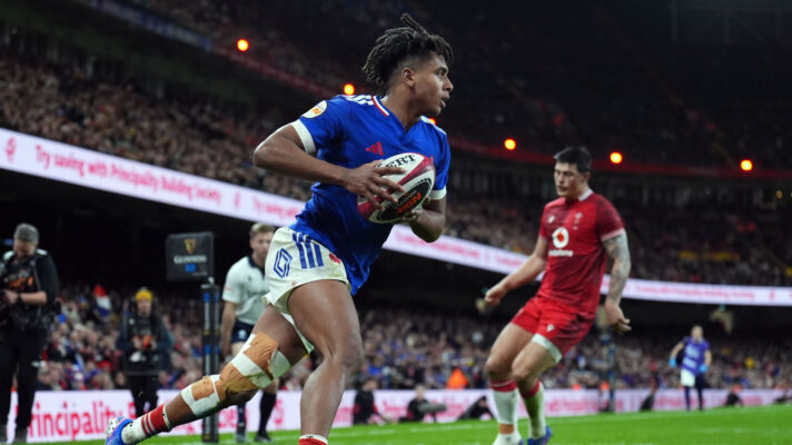 France wing Theo Attissogbe against Wales.