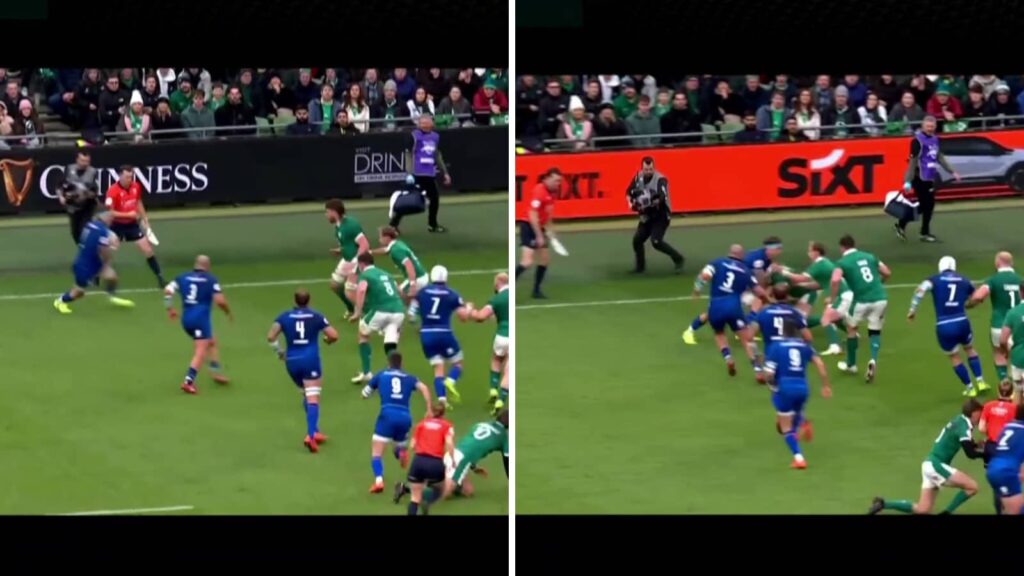 Craig Casey tackle on Lorenzo Cannone