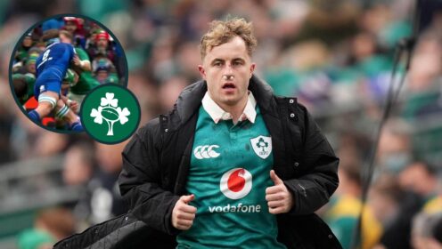 Craig Casey during the Six Nations match between Ireland and Italy.