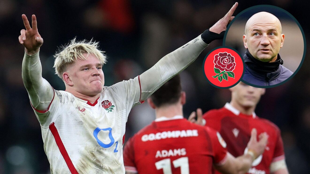 A two layered image of Henry Pollock and Steve Borthwick