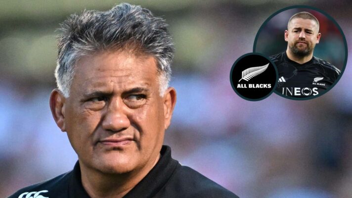 Jamie Joseph and an inset of ex-All Blacks hooker Dane Coles.