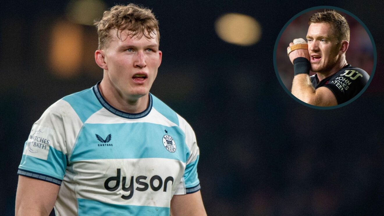 A two layered image of Ted Hill and Dallas McLeod
