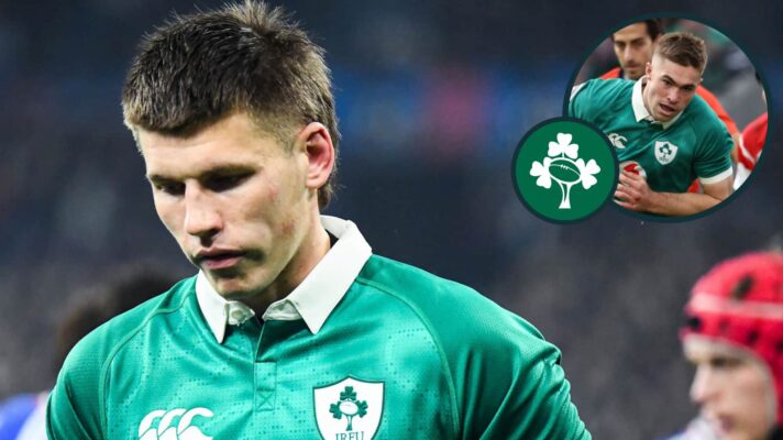 Ireland fly-half options Sam Prendergast, who has been dropped, and Jack Crowley (inset).