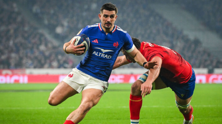 Thomas Ramos in action for France against Italy.