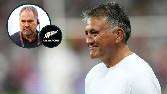 All Blacks coaching candidates Jamie Joseph and Dave Rennie (inset).