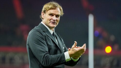 Scott Robertson following the All Blacks' win over Wales