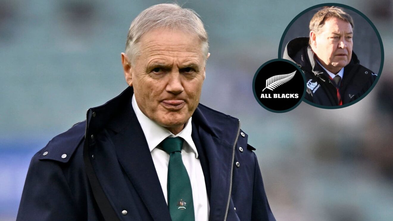 Joe Schmidt and Steve Hansen (inset), who are both in the frame for NZ Rugby role.