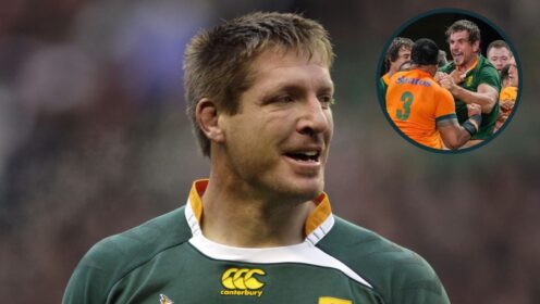 Springboks locks Bakkies Botha and Eben Etzebeth.
