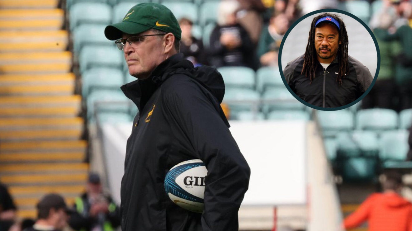 Rassie Erasmus and Tana Umaga photo