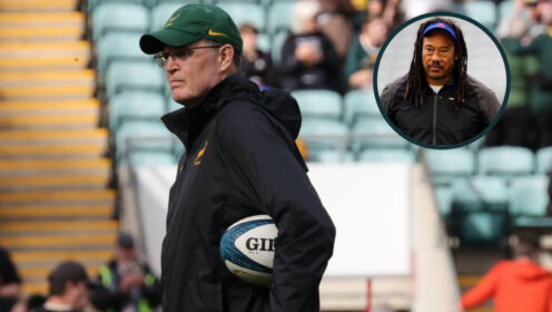 Rassie Erasmus and Tana Umaga photo