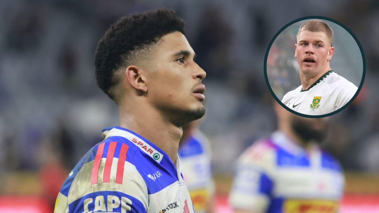 Sacha Feinbeg-Mngomezulu with an inset of Morne van den Berg.