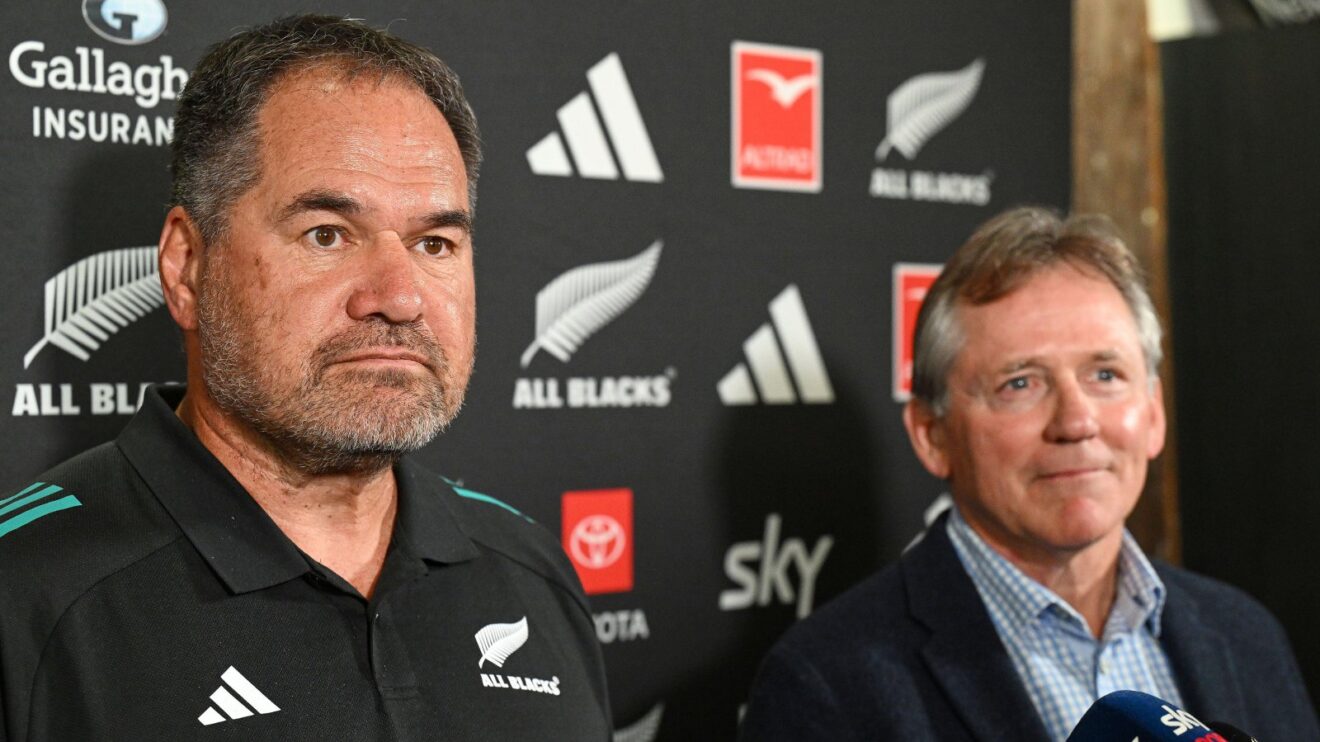 Dave Rennie and David Kirk All Blacks image 2026 - Alamy