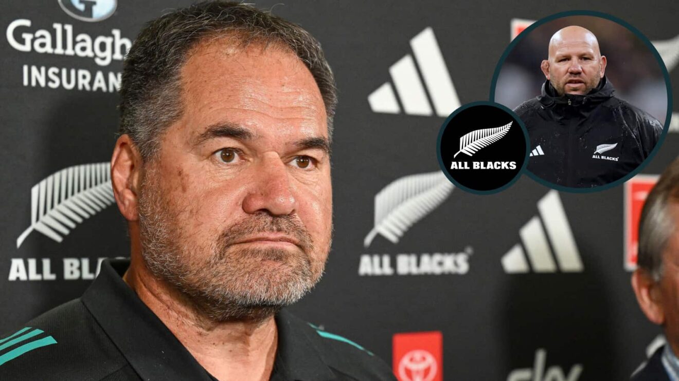 New All Blacks head coach Dave Rennie and an inset of Jason Ryan.