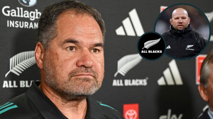 New All Blacks head coach Dave Rennie and an inset of Jason Ryan.