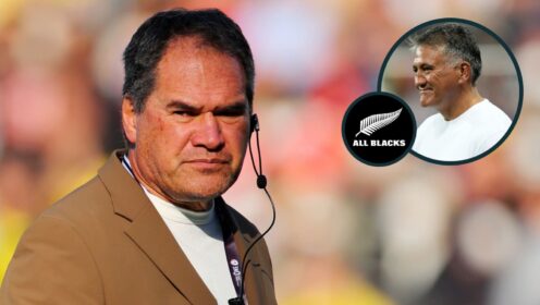 New All Blacks head coach Dave Rennie and the other main candidate for the role, Jamie Joseph (inset).