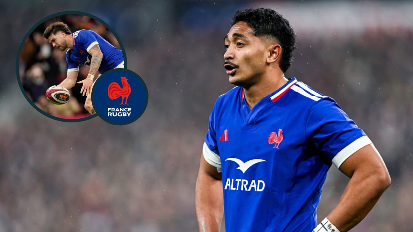 Yoram Moefana and Matthieu Jalibert start for France.