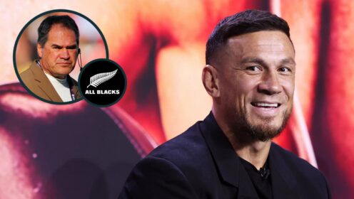 All Blacks great Sonny Bill Williams and new head coach Dave Rennie (inset).