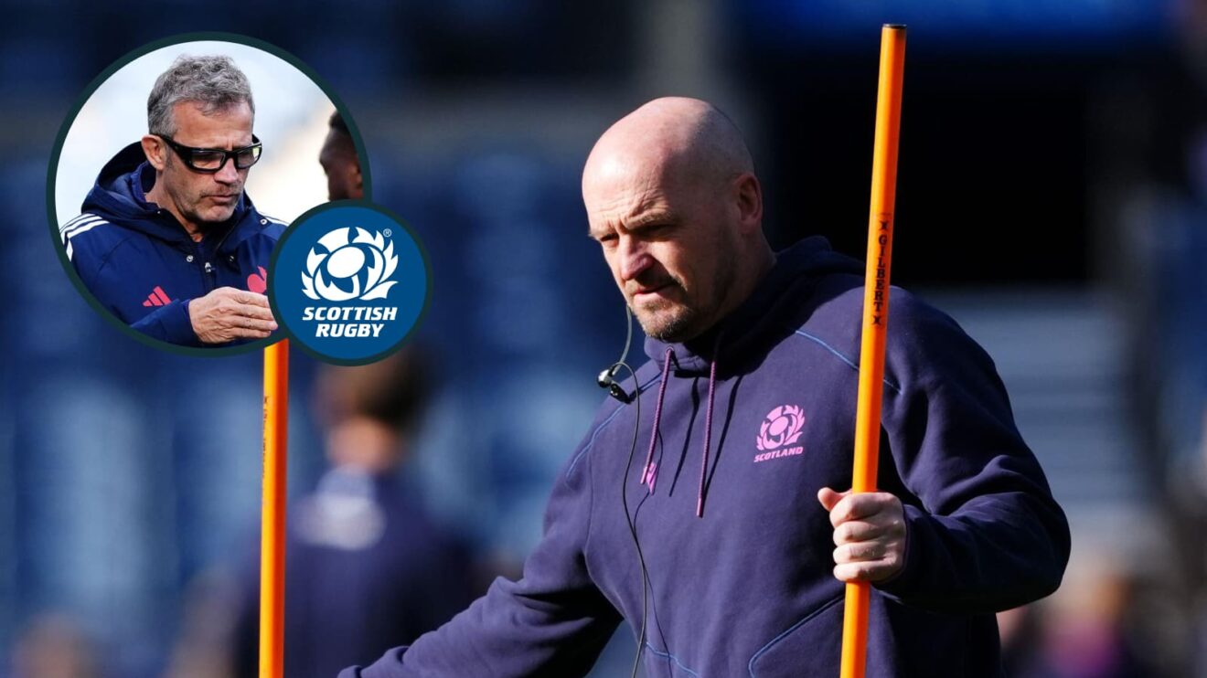 two layer image of Gregor Townsend and Fabien Galthie