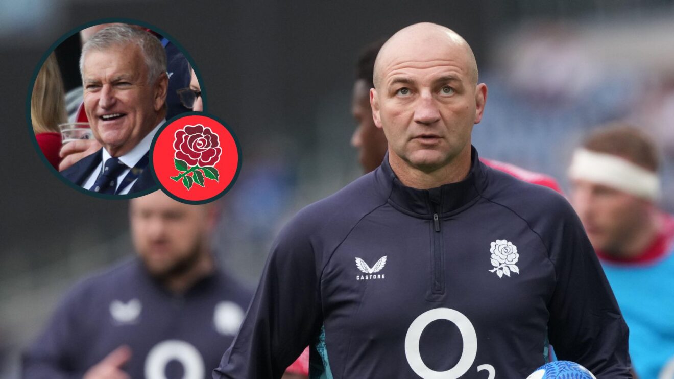 A two layered image of Bill Sweeney and Steve Borthwick