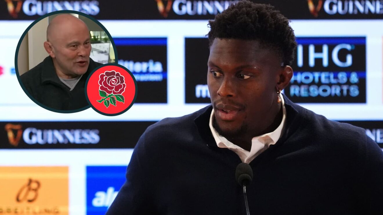 England captain Maro Itoje and head coach Steve Borthwick (inset).
