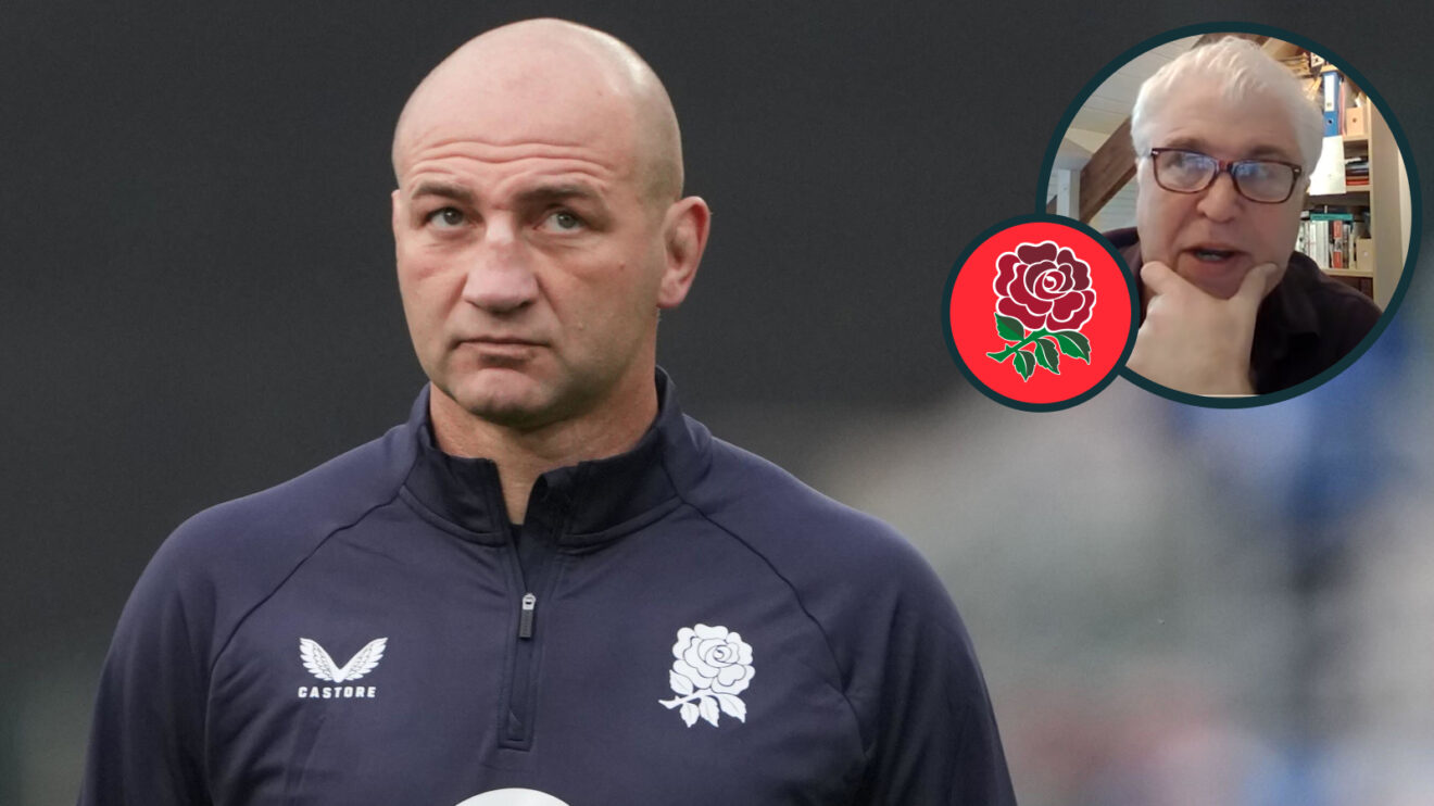 England head coach Steve Borthwick and former fly-half Stuart Barnes (inset).