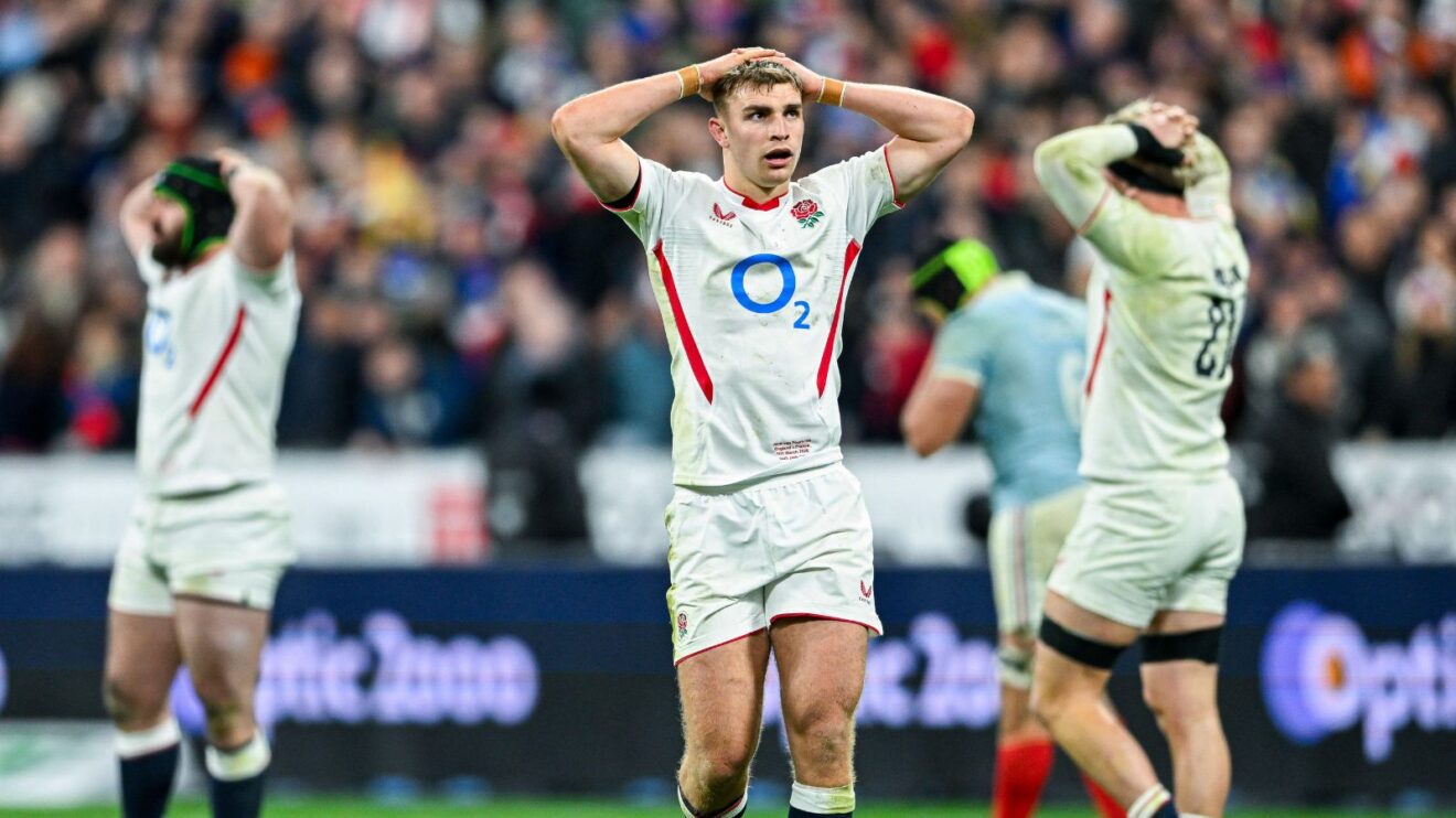 Jack van Poortvliet following his side's defeat v France in the 2026 Six Nations