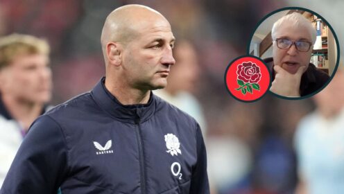 England head coach Steve Borthwick and former Test fly-half Stuart Barnes (inset).