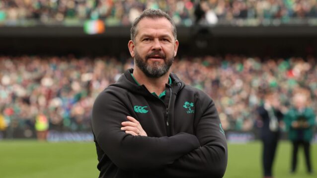 Ireland head coach Andy Farrell after his side's win over Scotland in the 2026 Six Nations