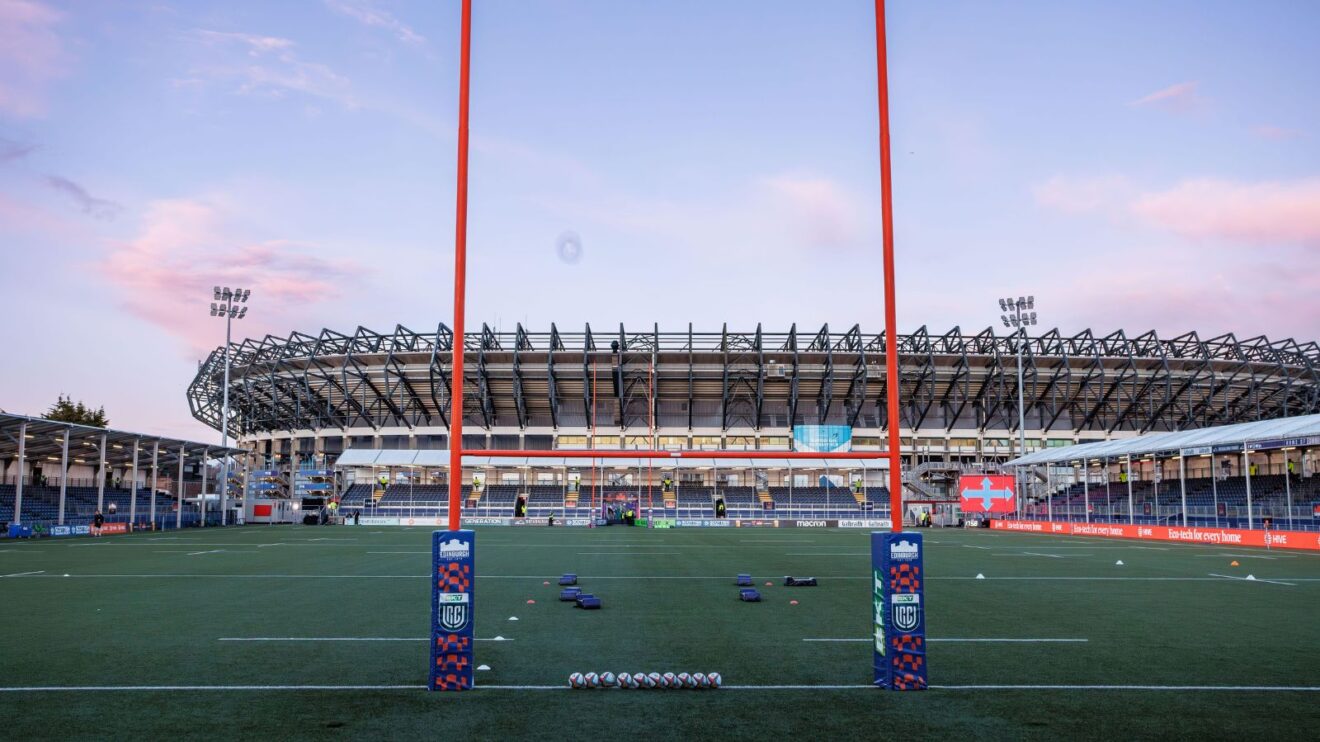 A general overview of Hive Stadium, Edinburgh